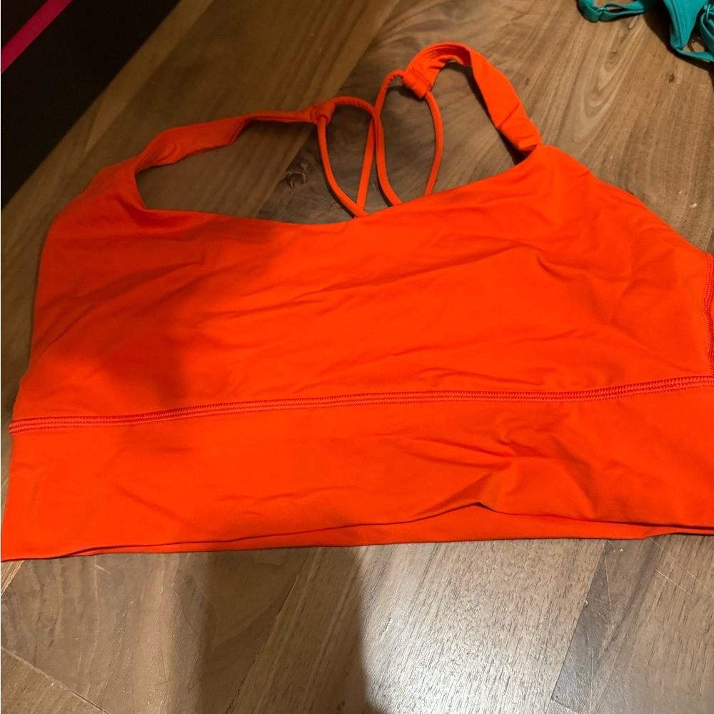 Lululemon Athletica Bright Orange Bikini Top